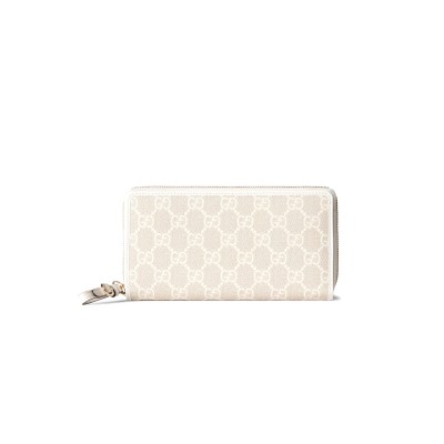GUCCI GG EMBLEM ZIP AROUND WALLET 819122 (19*10*2.5cm)